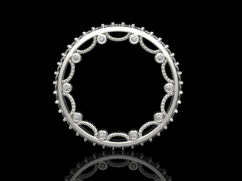 Engagement ring model 724 3D Print Model