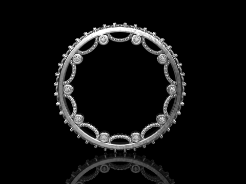 Engagement ring model 724 3D Print Model