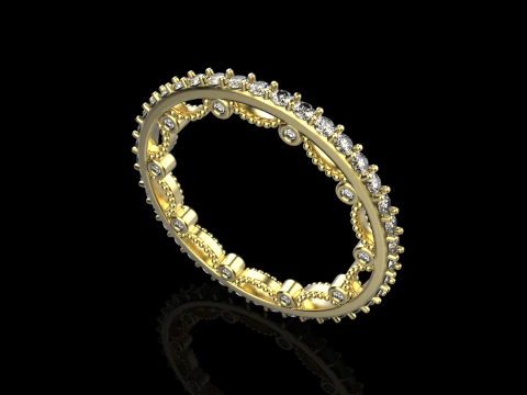 婚約指輪 モデル 724 3Dプリントモデル