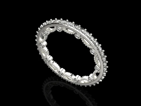 婚約指輪 モデル 724 3Dプリントモデル