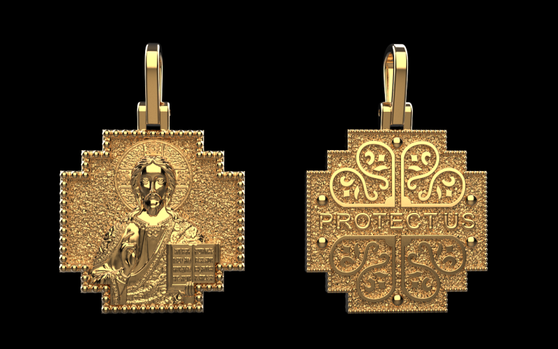 Jesus cross model 725 3D Print Model .c4d .max .obj .3ds .fbx .stl .blend 