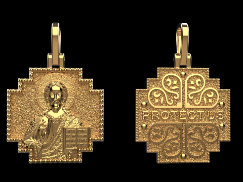 Model salib Yesus 725 Model Cetak 3D