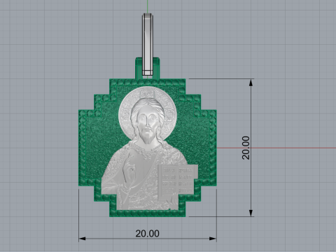 Jesus cross model 725 3D Print Model