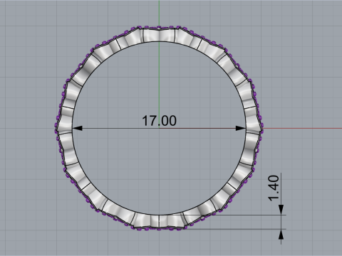 Anello fiore modello 727 Modello di stampa 3D
