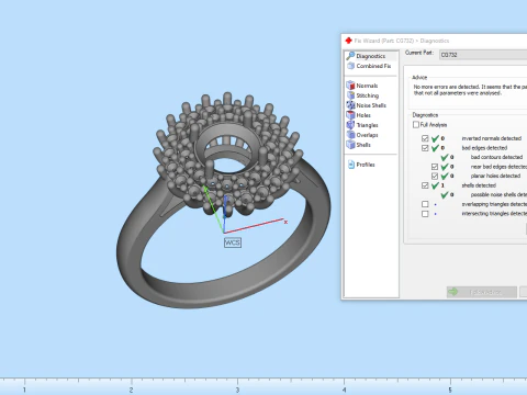 Round engagement ring model 732 3D Print Model