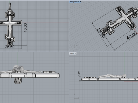 Cross-Modell 735 3D Druckmodell