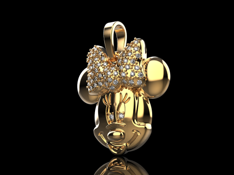 Minnie Mouse pendant model 737 3D Print Model