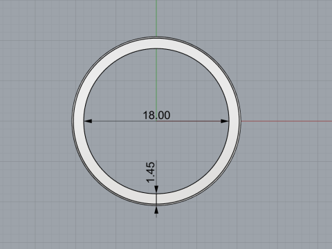 Fede nuziale modello 741 Modello di stampa 3D