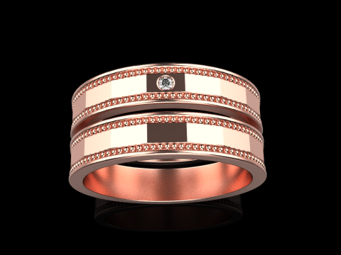 Fede nuziale modello 741 Modello di stampa 3D