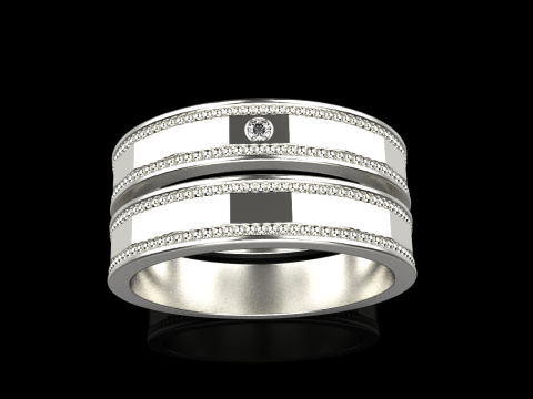 Fede nuziale modello 741 Modello di stampa 3D