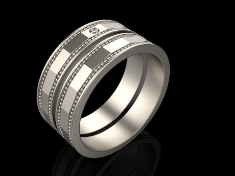 Fede nuziale modello 741 Modello di stampa 3D