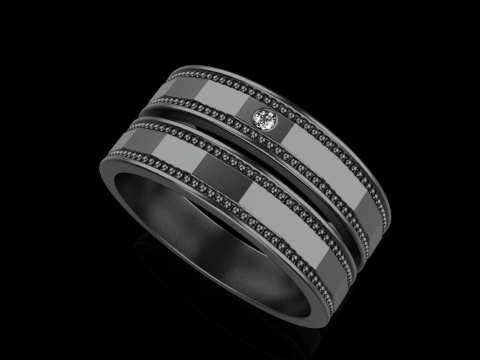 Fede nuziale modello 741 Modello di stampa 3D