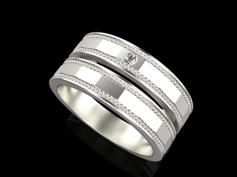 Fede nuziale modello 741 Modello di stampa 3D