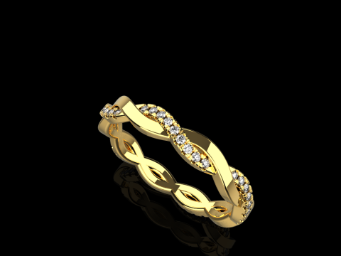 Кручене кільце модель 742 3D Принт Модель