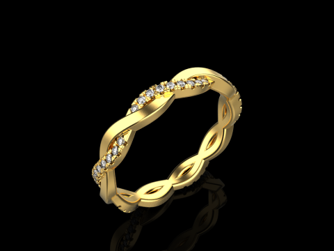 Кручене кільце модель 742 3D Принт Модель