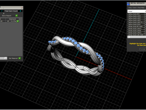 Кручене кільце модель 742 3D Принт Модель