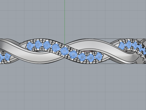 Кручене кільце модель 742 3D Принт Модель