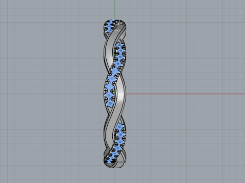 Кручене кільце модель 742 3D Принт Модель