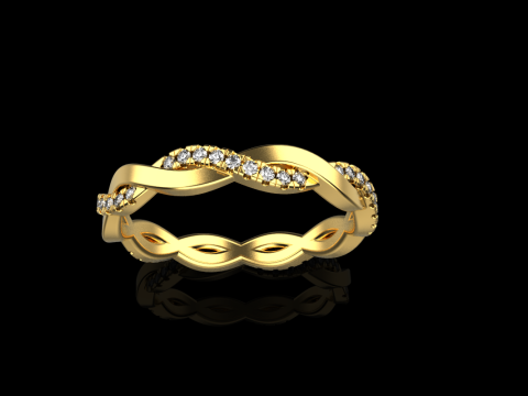 Кручене кільце модель 742 3D Принт Модель