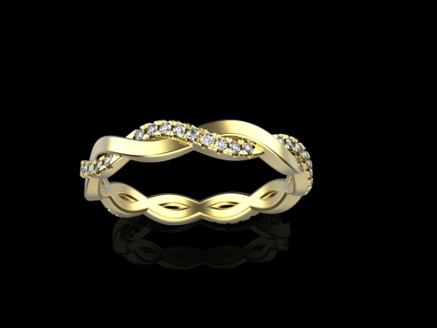 Кручене кільце модель 742 3D Принт Модель