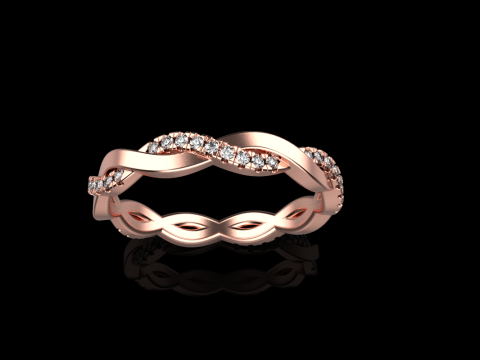 Кручене кільце модель 742 3D Принт Модель