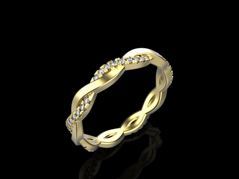 Кручене кільце модель 742 3D Принт Модель