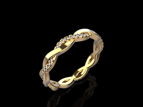 Кручене кільце модель 742 3D Принт Модель