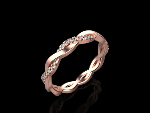 Кручене кільце модель 742 3D Принт Модель