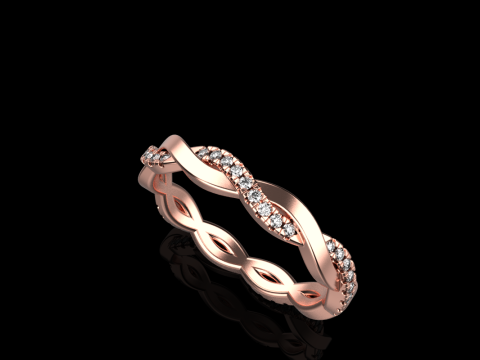 Кручене кільце модель 742 3D Принт Модель