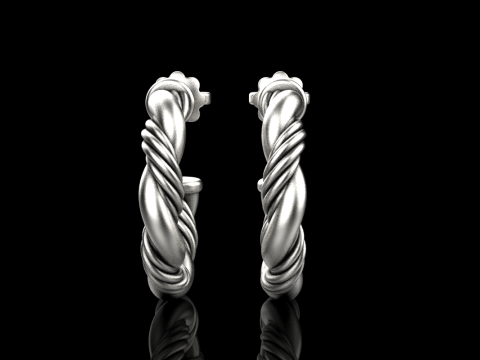 Сережка кручена модель 744 3D Принт Модель