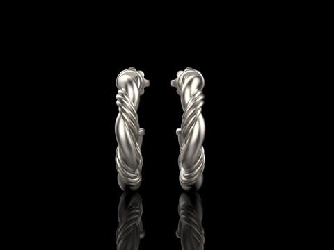 Сережка кручена модель 744 3D Принт Модель