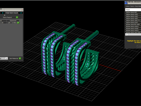 Ohrring Modell 745 3D Druckmodell