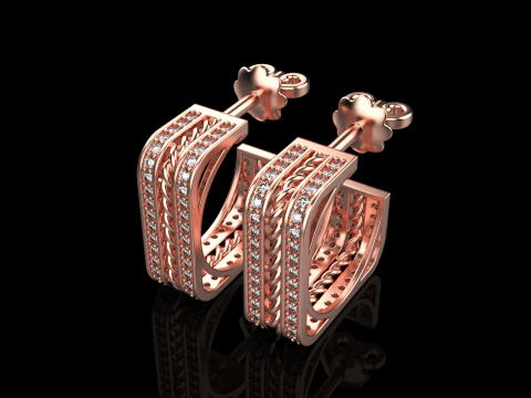 Earring model 745 3D Print Model
