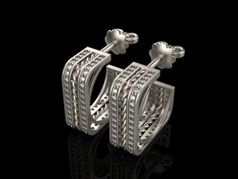 Ohrring Modell 745 3D Druckmodell