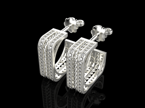 Ohrring Modell 745 3D Druckmodell