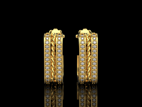 Ohrring Modell 745 3D Druckmodell