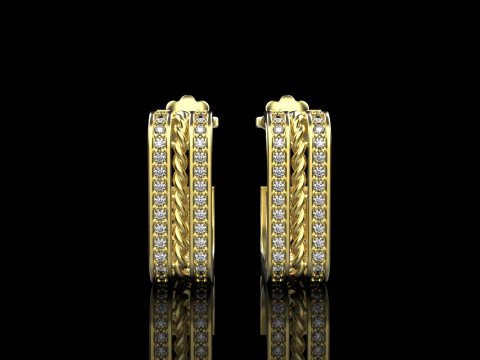 Earring model 745 3D Print Model