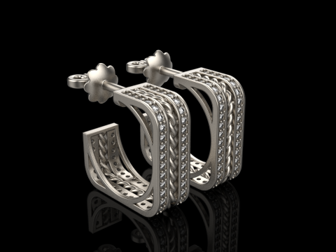 Ohrring Modell 745 3D Druckmodell