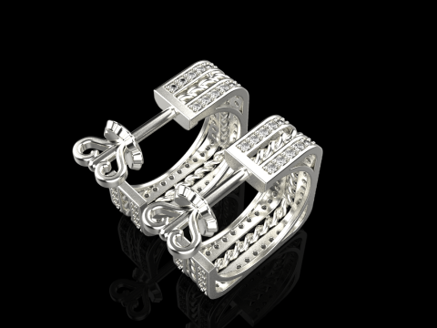 Ohrring Modell 745 3D Druckmodell