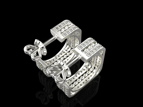 Earring model 745 3D Print Model