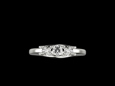 Engagement ring model 746 3D Print Model