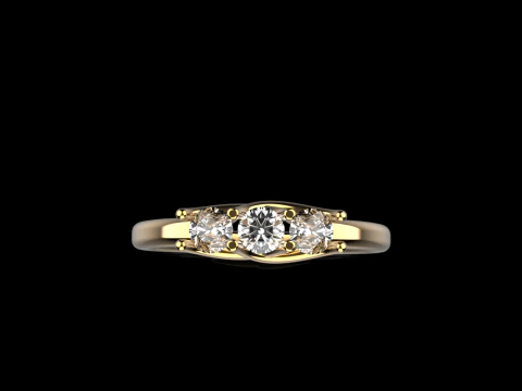 Engagement ring model 746 3D Print Model