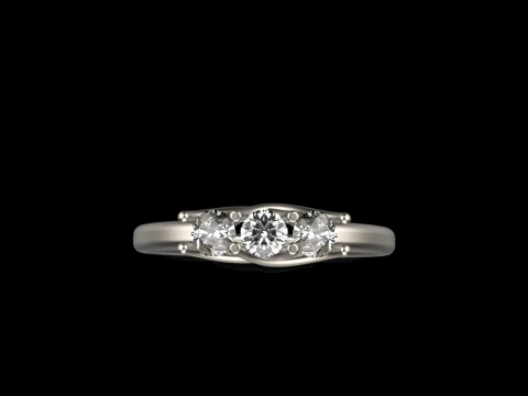 Engagement ring model 746 3D Print Model