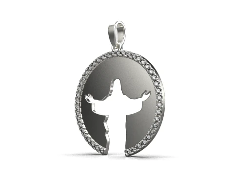 Jesus pendant model 748 3D Print Model