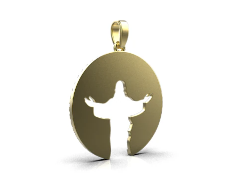 Jesus pendant model 748 3D Print Model