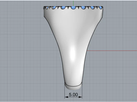 Horseshoe signet ring model 750 3D Print Model
