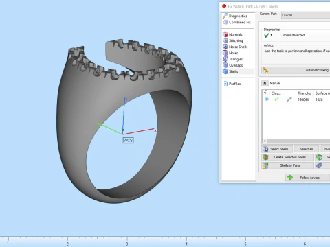 Horseshoe signet ring model 750 3D Print Model