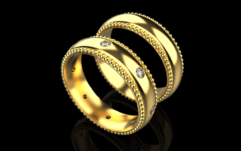 Model cincin kawin 751 Model Cetak 3D .c4d .max .obj .3ds .fbx .stl .blend