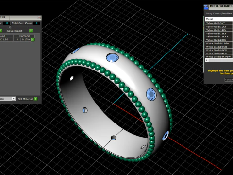 Wedding ring model 751 3D Print Model
