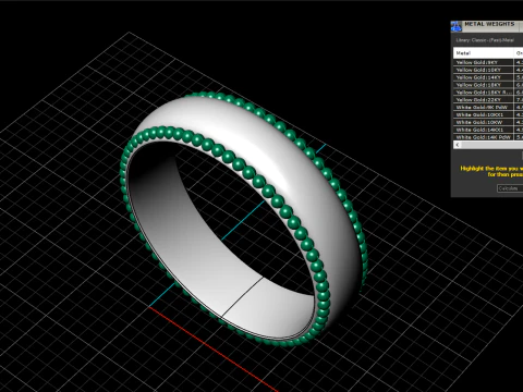 Wedding ring model 751 3D Print Model